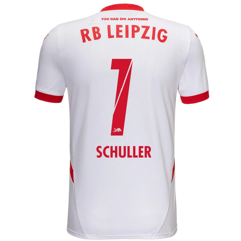 Danxen Femme Maillot Gina Schüller #1 Blanc Rouge Tenues Domicile 2024/25 T-Shirt