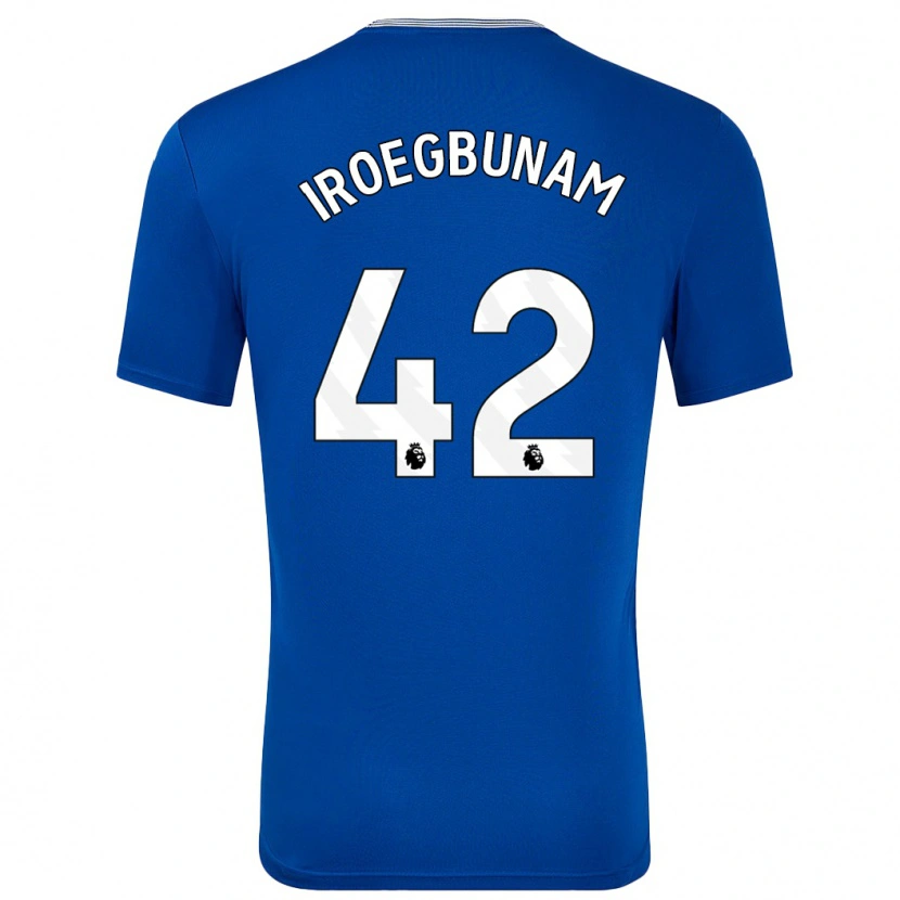 Danxen Femme Maillot Tim Iroegbunam #42 Bleu Avec Tenues Domicile 2024/25 T-Shirt