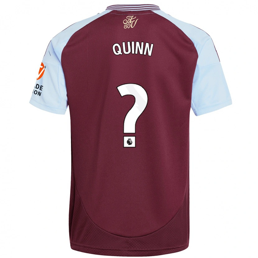 Danxen Femme Maillot Keilan Quinn #0 Bordeaux Bleu Ciel Tenues Domicile 2024/25 T-Shirt