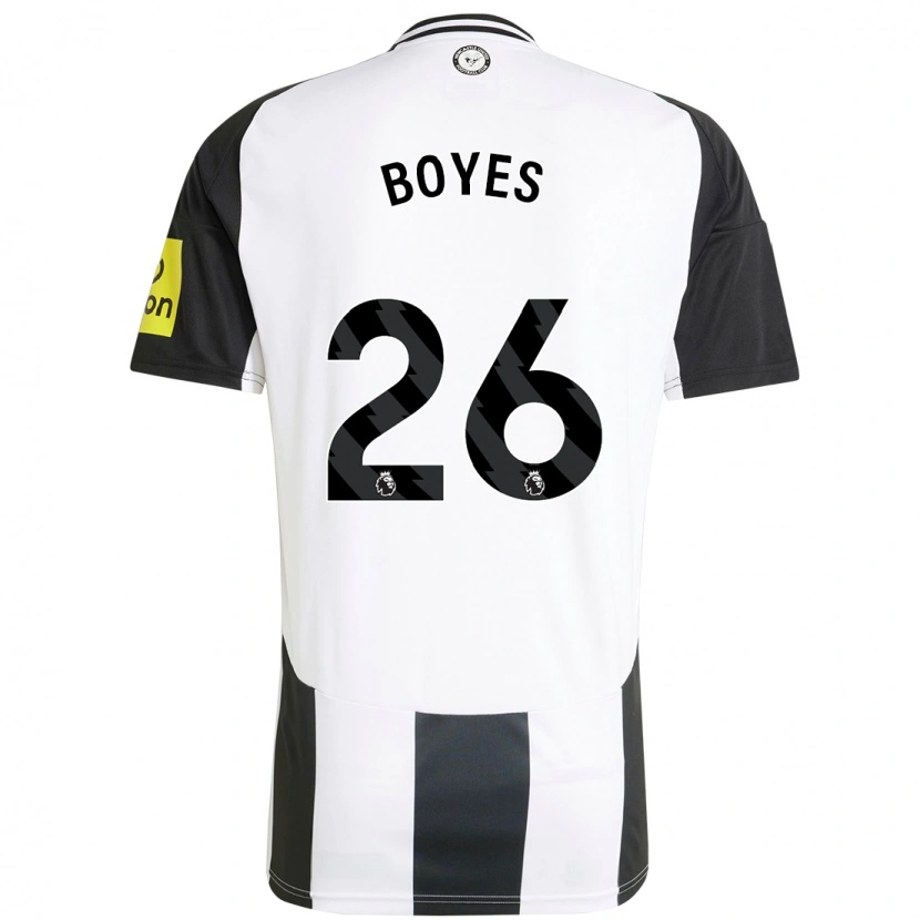 Danxen Femme Maillot Grace Boyes #26 Blanc Noir Tenues Domicile 2024/25 T-Shirt