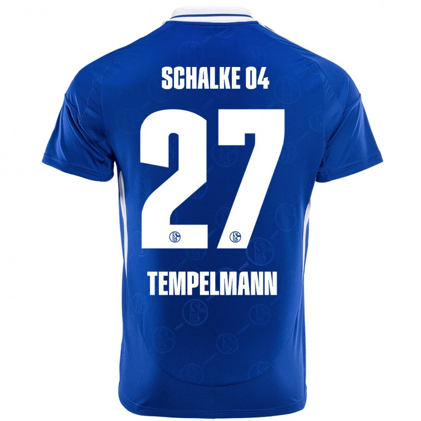 Danxen Femme Maillot Lino Tempelmann #27 Bleu Royal Tenues Domicile 2024/25 T-Shirt