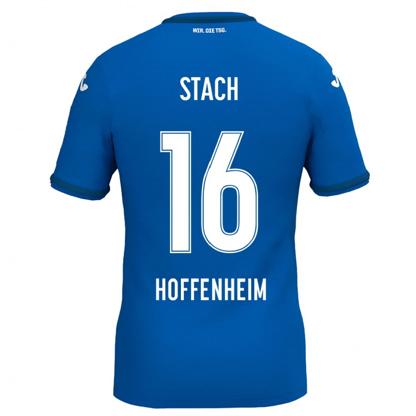 Danxen Femme Maillot Anton Stach #16 Bleu Royal Tenues Domicile 2024/25 T-Shirt
