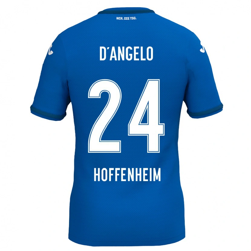 Danxen Femme Maillot Chiara D'angelo #24 Bleu Royal Tenues Domicile 2024/25 T-Shirt