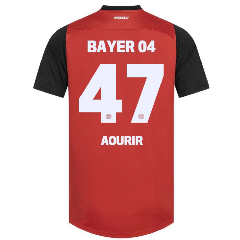 Danxen Femme Maillot Ayman Aourir #47 Rouge Noir Tenues Domicile 2024/25 T-Shirt