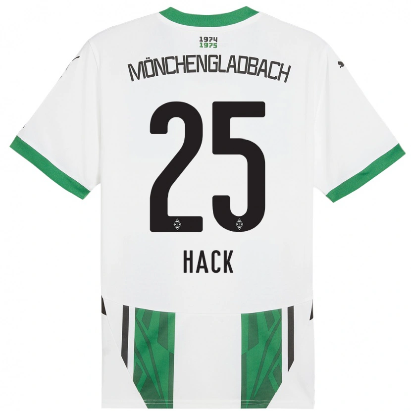 Danxen Femme Maillot Robin Hack #25 Blanc Vert Tenues Domicile 2024/25 T-Shirt