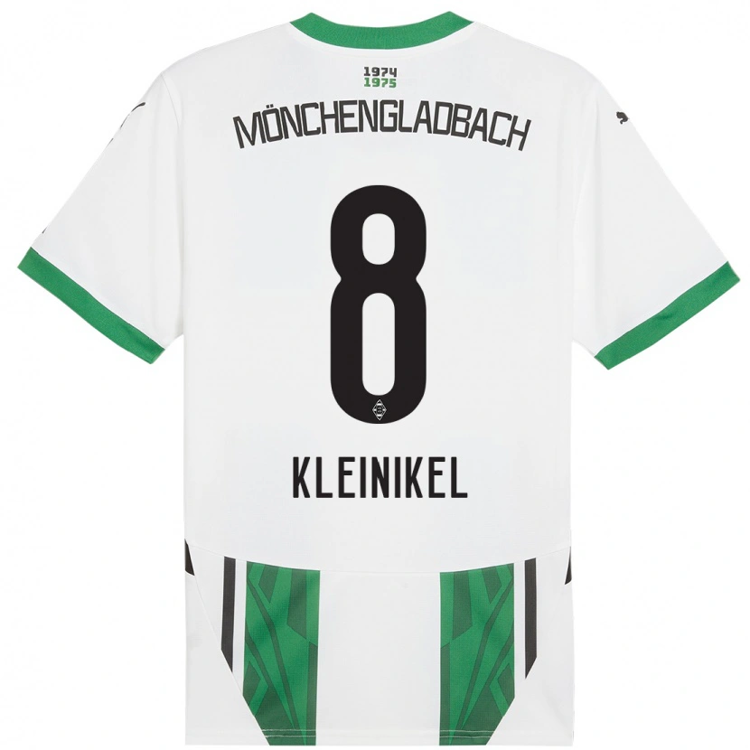 Danxen Femme Maillot Nadja Kleinikel #8 Blanc Vert Tenues Domicile 2024/25 T-Shirt