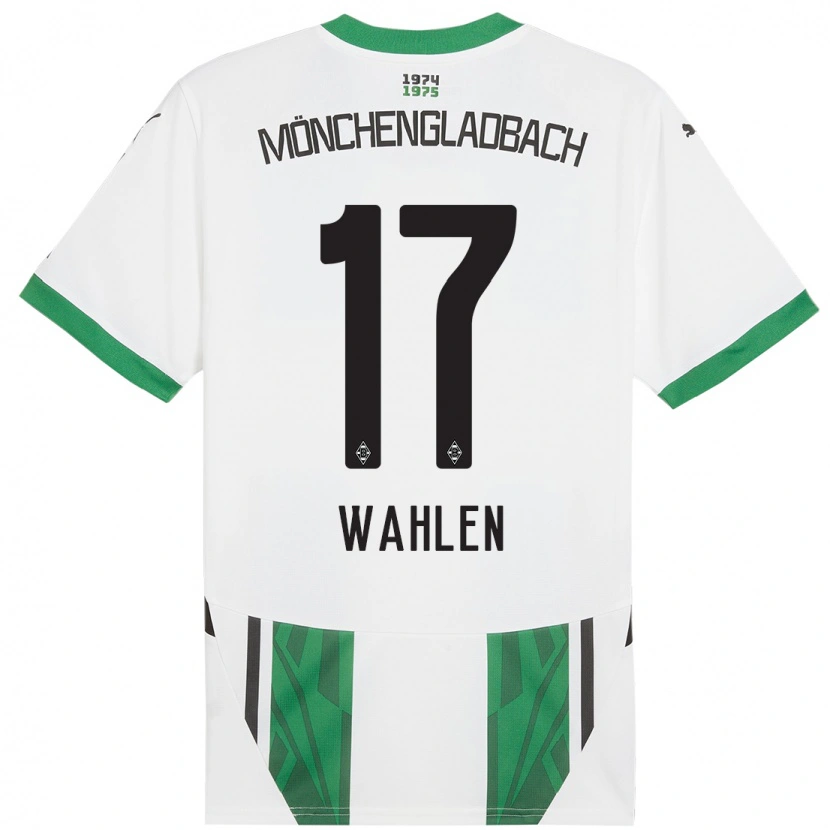 Danxen Femme Maillot Vanessa Wahlen #17 Blanc Vert Tenues Domicile 2024/25 T-Shirt