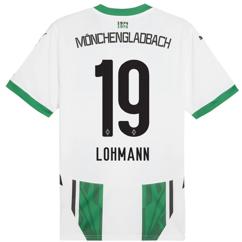 Danxen Femme Maillot Mona Lohmann #19 Blanc Vert Tenues Domicile 2024/25 T-Shirt