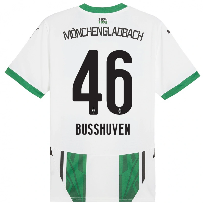 Danxen Femme Maillot Alina Busshuven #46 Blanc Vert Tenues Domicile 2024/25 T-Shirt