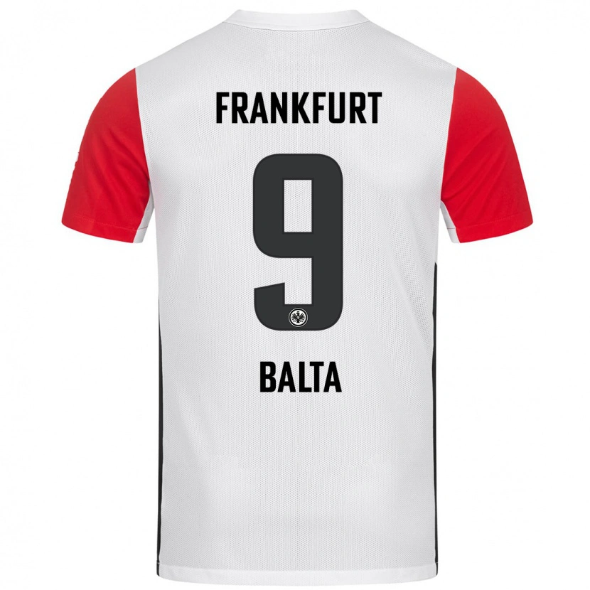 Danxen Femme Maillot Sahin Balta #9 Blanc Rouge Tenues Domicile 2024/25 T-Shirt