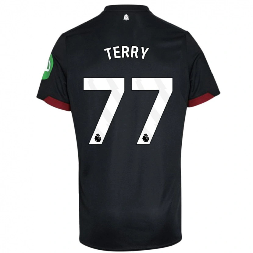 Danxen Femme Maillot Mason Terry #77 Noir Blanc Tenues Extérieur 2024/25 T-Shirt