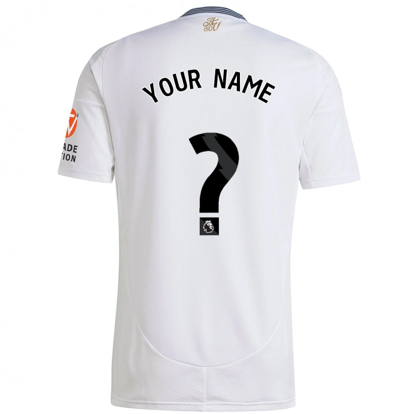 Danxen Femme Maillot Votre Nom #0 Blanc Tenues Extérieur 2024/25 T-Shirt
