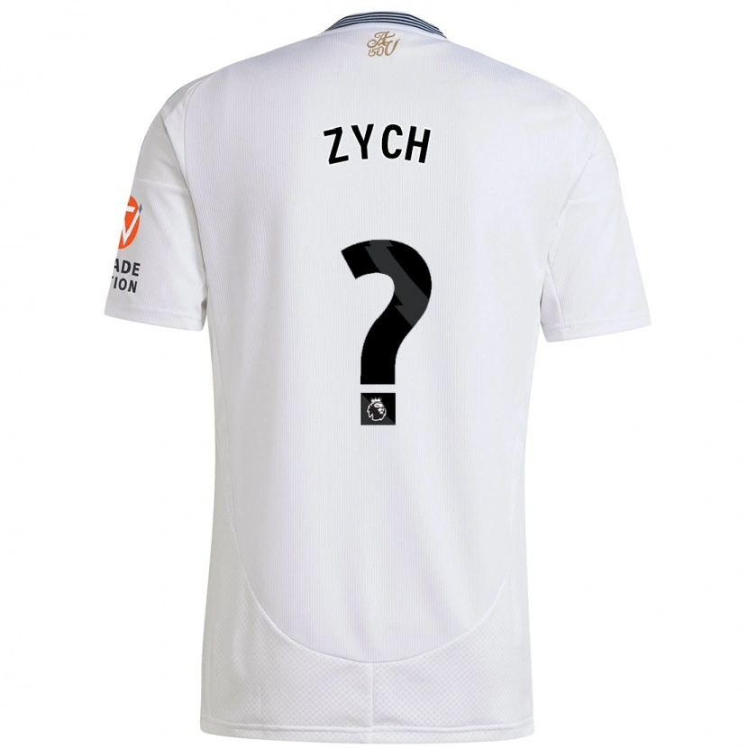 Danxen Femme Maillot Oliwier Zych #0 Blanc Tenues Extérieur 2024/25 T-Shirt