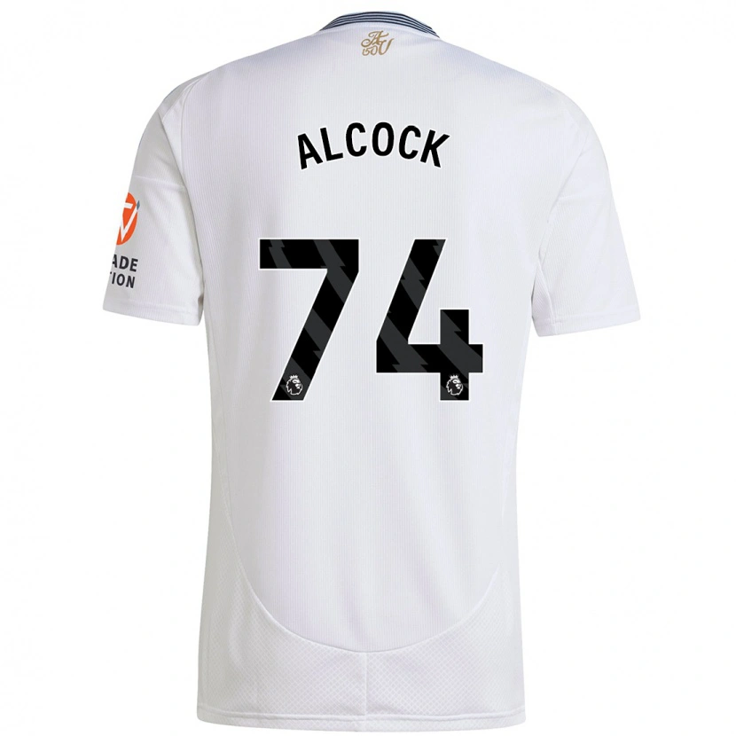 Danxen Femme Maillot Todd Alcock #74 Blanc Tenues Extérieur 2024/25 T-Shirt