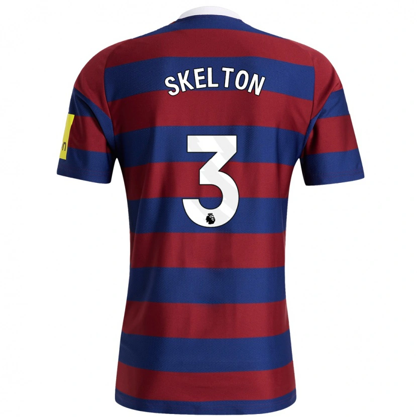 Danxen Femme Maillot Keira Skelton #3 Bordeaux Bleu Marine Tenues Extérieur 2024/25 T-Shirt