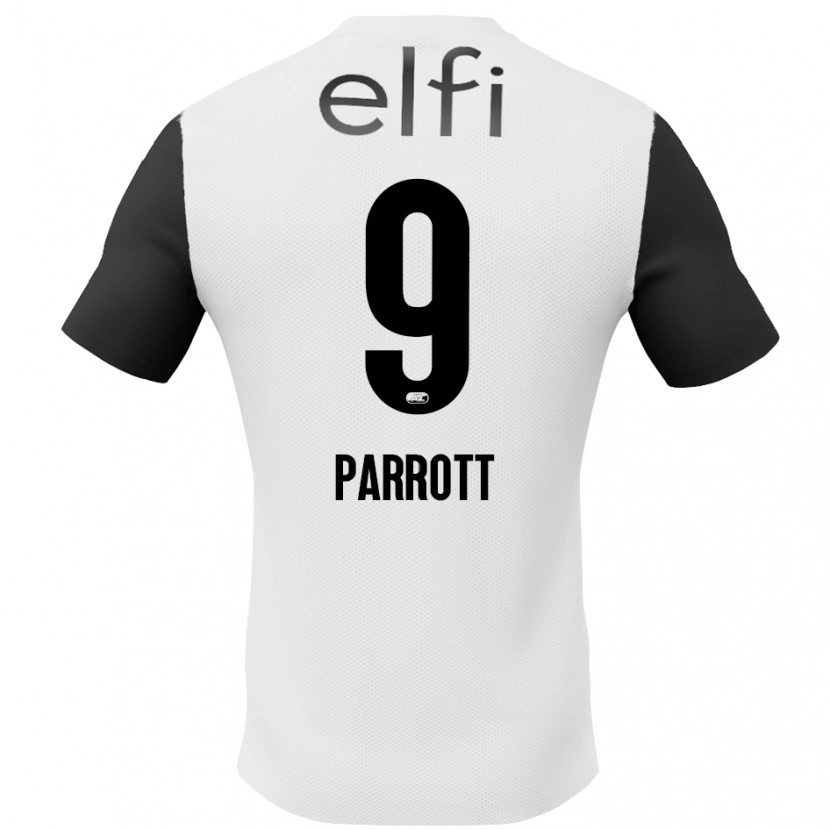 Danxen Femme Maillot Troy Parrott #9 Blanc Noir Tenues Extérieur 2024/25 T-Shirt