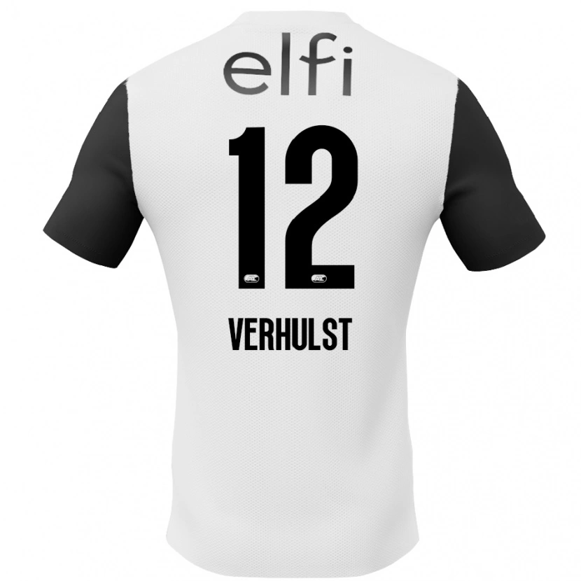 Danxen Femme Maillot Hobie Verhulst #12 Blanc Noir Tenues Extérieur 2024/25 T-Shirt