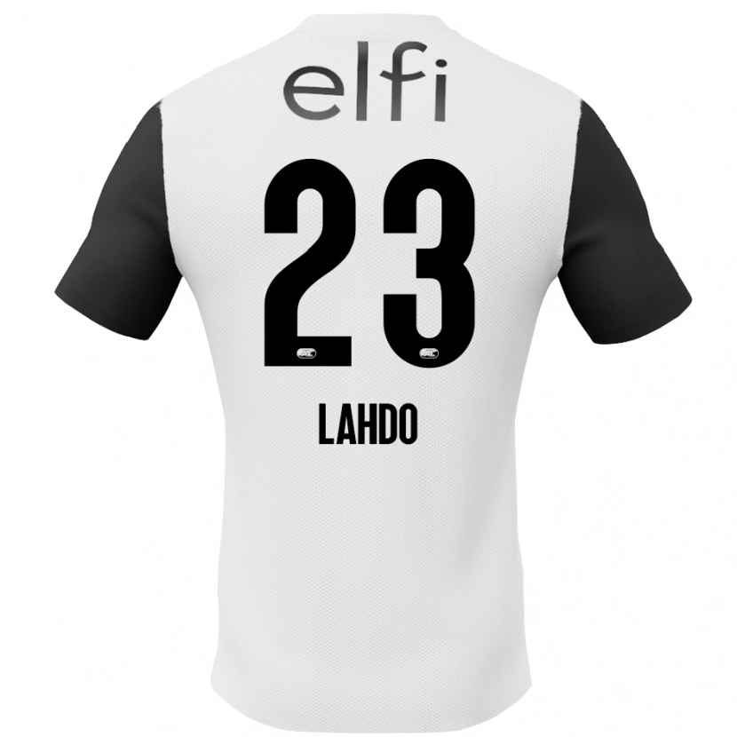 Danxen Femme Maillot Mayckel Lahdo #23 Blanc Noir Tenues Extérieur 2024/25 T-Shirt