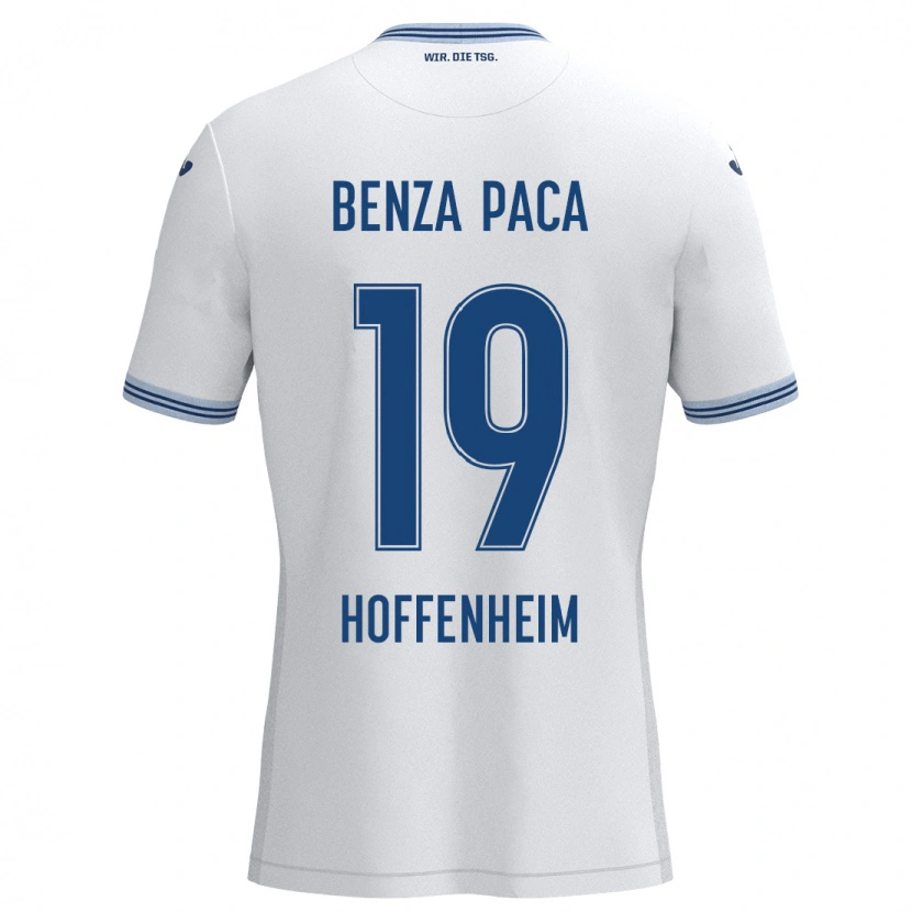 Danxen Femme Maillot Lynes Benza Paca #19 Blanc Bleu Tenues Extérieur 2024/25 T-Shirt