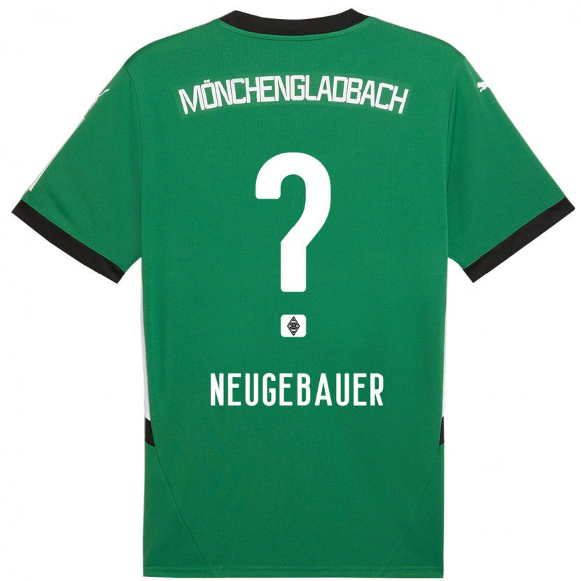 Danxen Femme Maillot Simon Neugebauer #0 Vert Blanc Tenues Extérieur 2024/25 T-Shirt