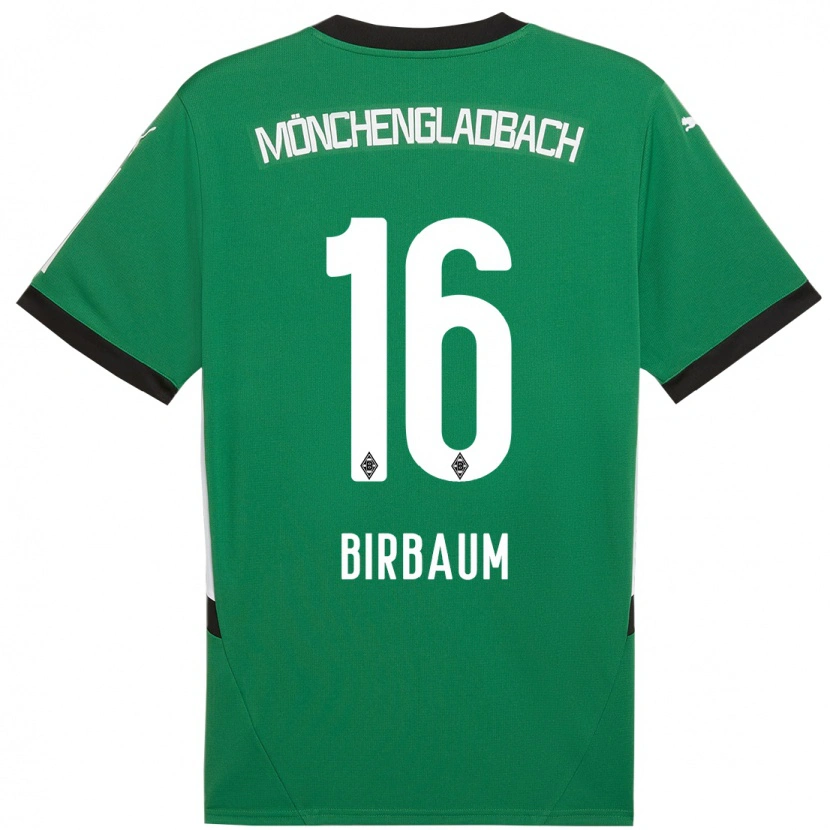 Danxen Femme Maillot Anne Birbaum #16 Vert Blanc Tenues Extérieur 2024/25 T-Shirt