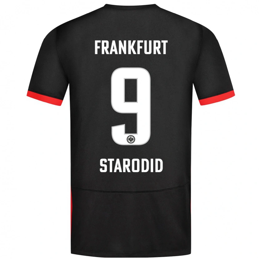 Danxen Femme Maillot Daniel Starodid #9 Noir Tenues Extérieur 2024/25 T-Shirt