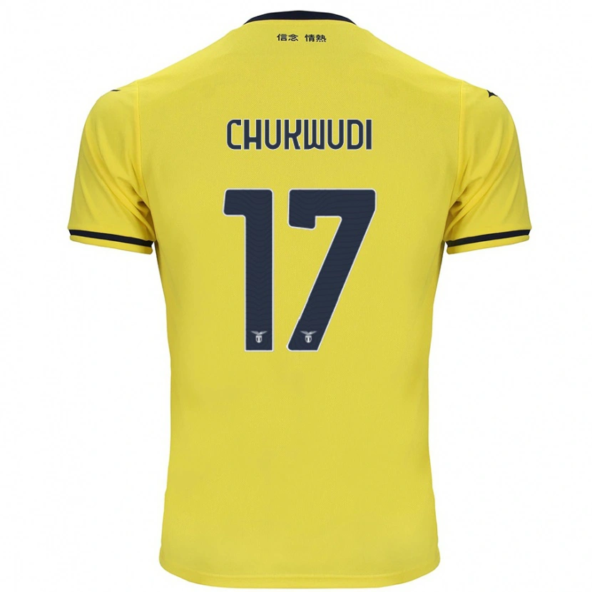 Danxen Femme Maillot Ogonna Chukwudi #17 Jaune Tenues Extérieur 2024/25 T-Shirt