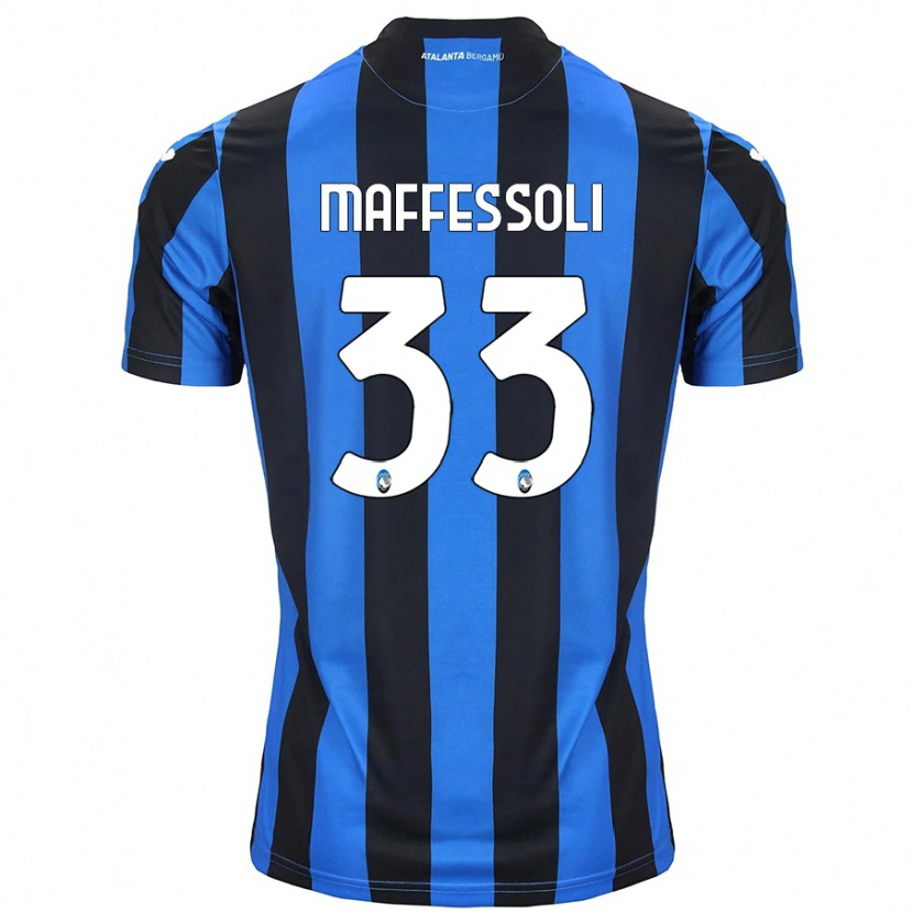 Danxen Enfant Maillot Manuel Maffessoli #33 Bleu Noir Tenues Domicile 2024/25 T-Shirt