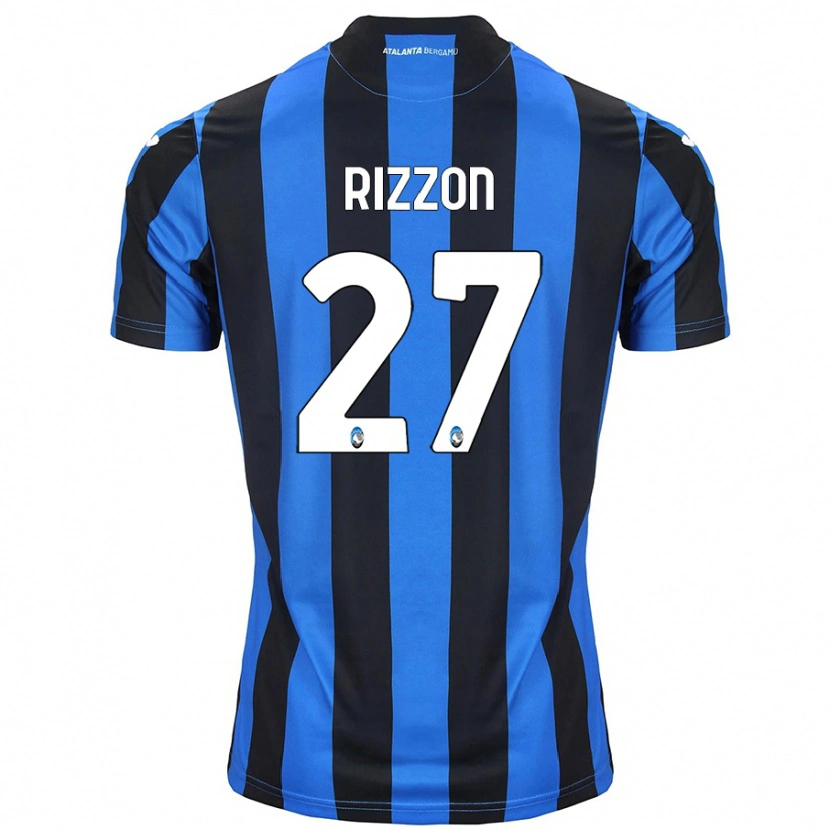 Danxen Enfant Maillot Giulia Rizzon #27 Bleu Noir Tenues Domicile 2024/25 T-Shirt