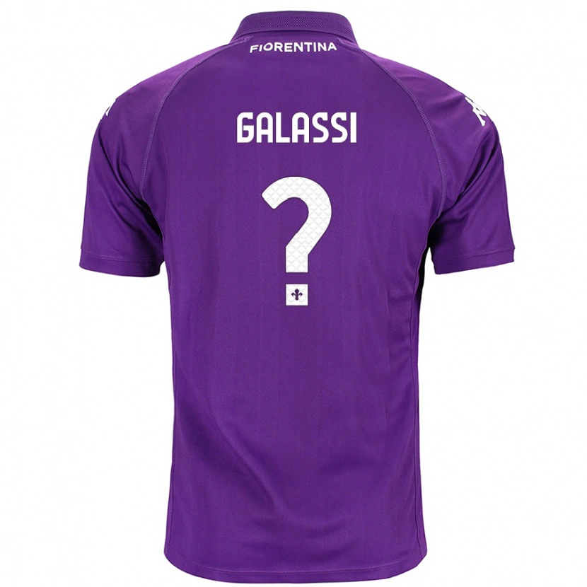 Danxen Enfant Maillot Andrea Galassi #0 Violet Tenues Domicile 2024/25 T-Shirt