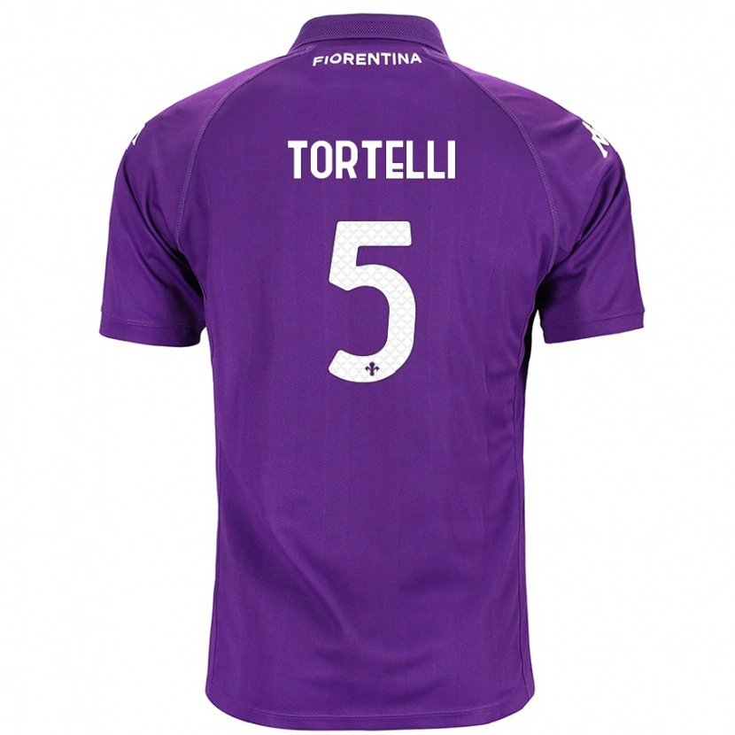Danxen Enfant Maillot Alice Tortelli #5 Violet Tenues Domicile 2024/25 T-Shirt