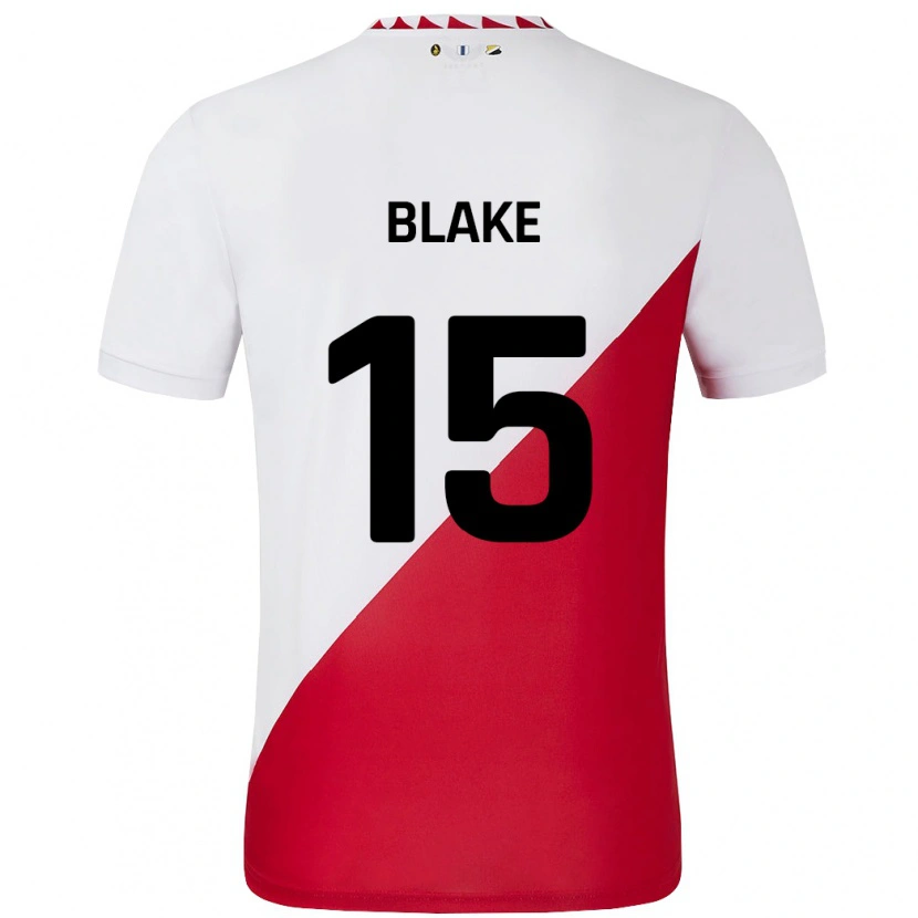 Danxen Enfant Maillot Adrian Blake #15 Blanc Rouge Tenues Domicile 2024/25 T-Shirt