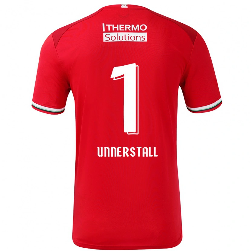Danxen Enfant Maillot Lars Unnerstall #1 Rouge Blanc Tenues Domicile 2024/25 T-Shirt