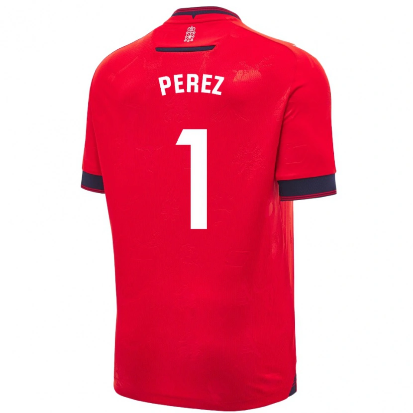 Danxen Enfant Maillot Silvia Pérez Fernández De Romarategui #1 Rouge Blanc Tenues Domicile 2024/25 T-Shirt