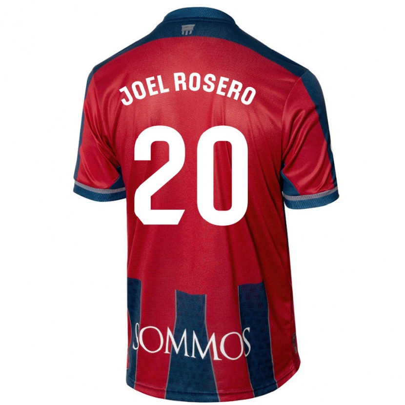 Danxen Enfant Maillot Alexis Joel Rosero #20 Rouge Bleu Tenues Domicile 2024/25 T-Shirt