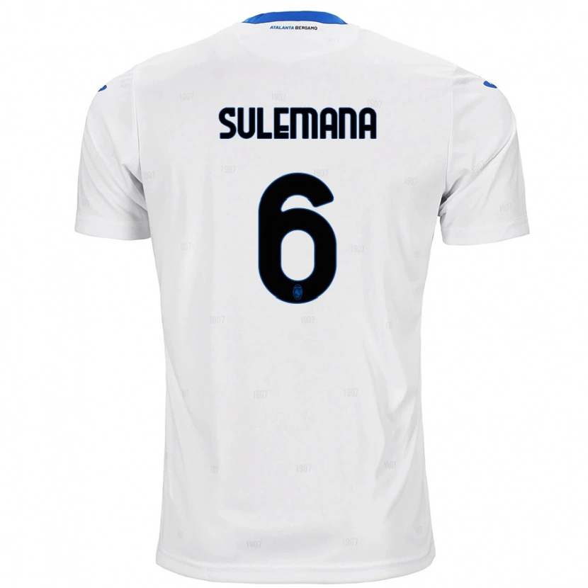 Danxen Enfant Maillot Ibrahim Sulemana #6 Blanc Tenues Extérieur 2024/25 T-Shirt