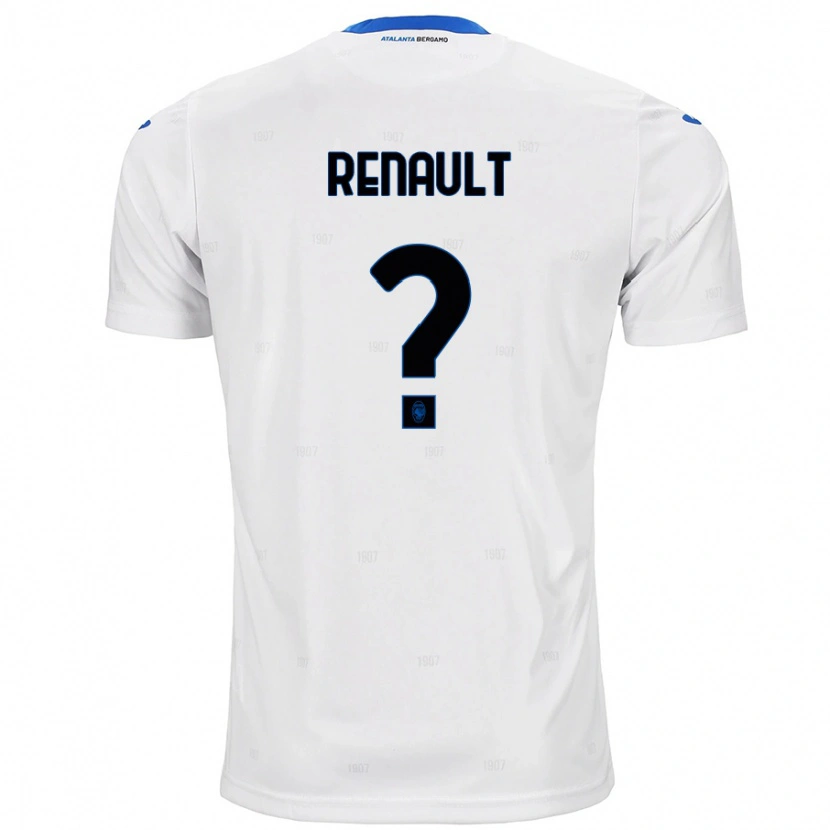 Danxen Enfant Maillot Guillaume Renault #0 Blanc Tenues Extérieur 2024/25 T-Shirt