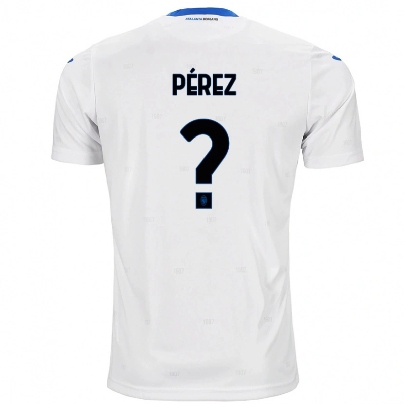 Danxen Enfant Maillot David Pérez #0 Blanc Tenues Extérieur 2024/25 T-Shirt