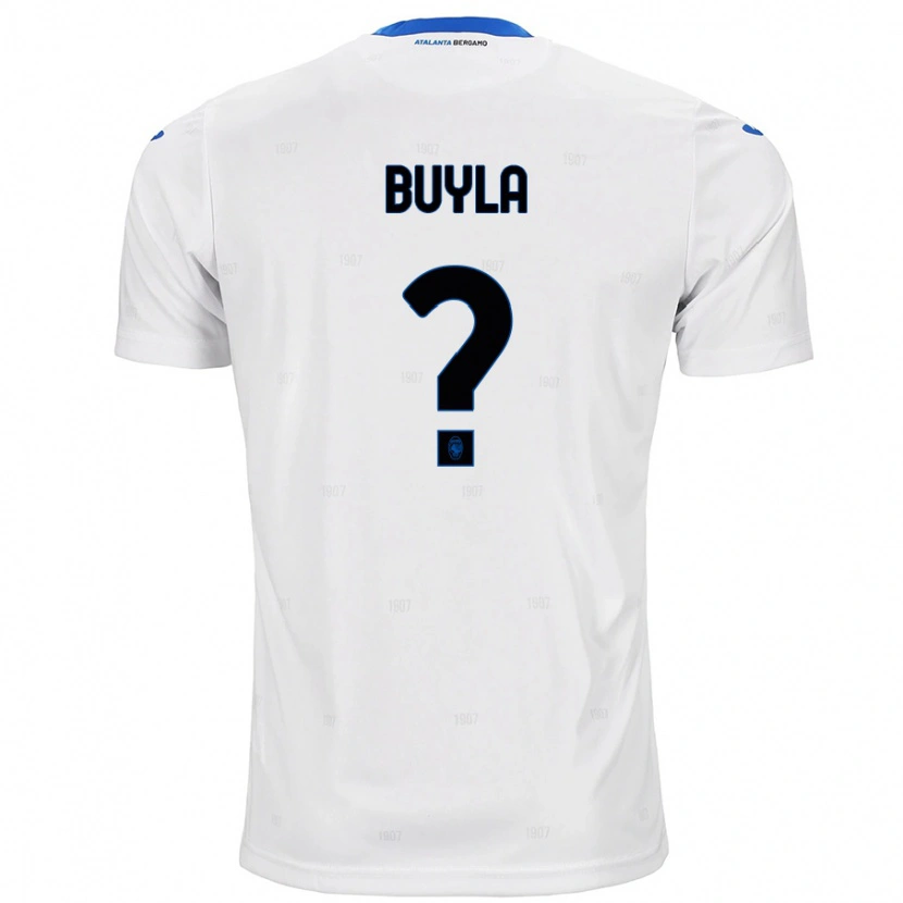Danxen Enfant Maillot Hugo Buyla #0 Blanc Tenues Extérieur 2024/25 T-Shirt