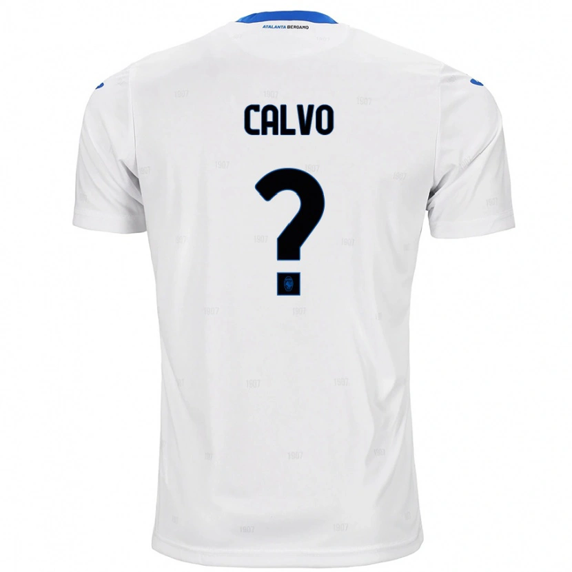 Danxen Enfant Maillot Filippo Calvo #0 Blanc Tenues Extérieur 2024/25 T-Shirt