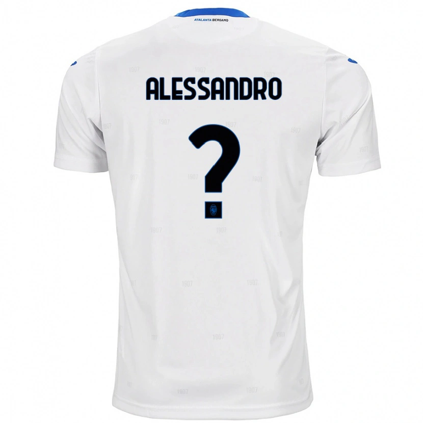 Danxen Enfant Maillot Alessandro Rinaldi #0 Blanc Tenues Extérieur 2024/25 T-Shirt