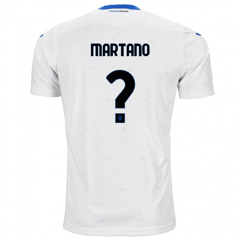 Danxen Enfant Maillot Aldo Martano #0 Blanc Tenues Extérieur 2024/25 T-Shirt