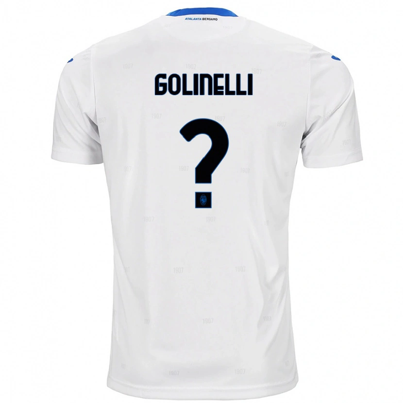 Danxen Enfant Maillot Martino Golinelli #0 Blanc Tenues Extérieur 2024/25 T-Shirt