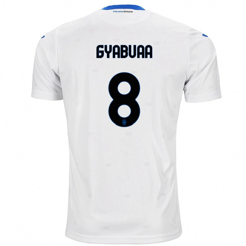 Danxen Enfant Maillot Emmanuel Gyabuaa #8 Blanc Tenues Extérieur 2024/25 T-Shirt
