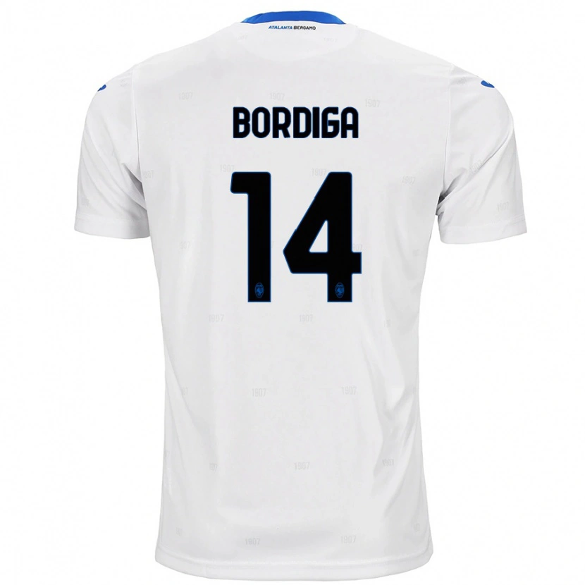 Danxen Enfant Maillot Michele Bordiga #14 Blanc Tenues Extérieur 2024/25 T-Shirt