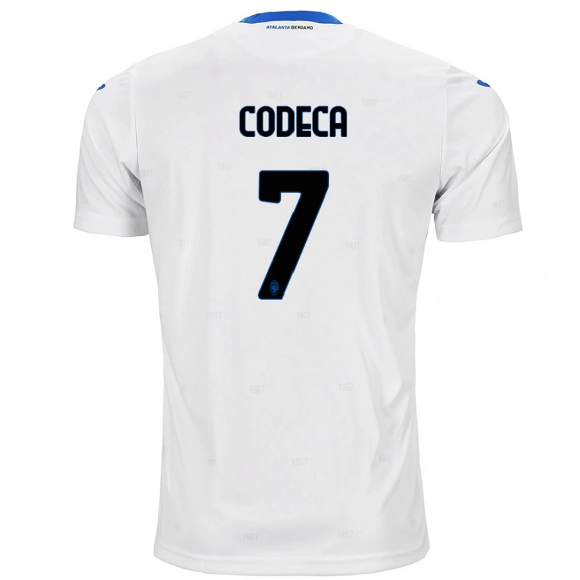 Danxen Enfant Maillot Bianca Codeca #7 Blanc Tenues Extérieur 2024/25 T-Shirt