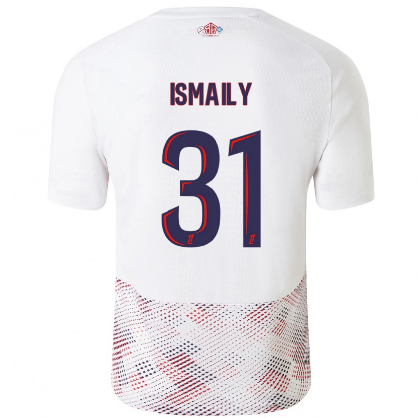 Danxen Enfant Maillot Ismaily #31 Blanc Bleu Royal Tenues Extérieur 2024/25 T-Shirt