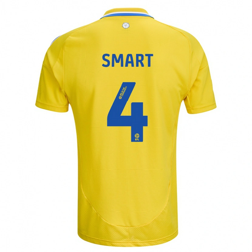Danxen Enfant Maillot Olivia Smart #4 Jaune Bleu Tenues Extérieur 2024/25 T-Shirt