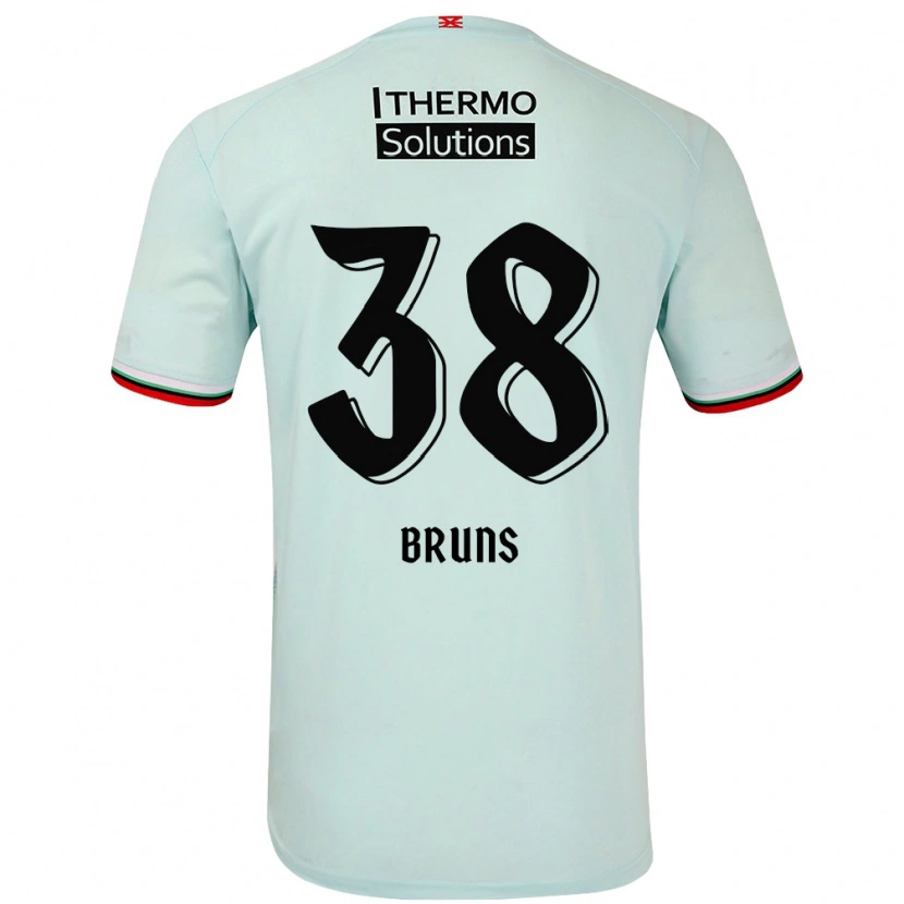 Danxen Enfant Maillot Max Bruns #38 Vert Clair Tenues Extérieur 2024/25 T-Shirt