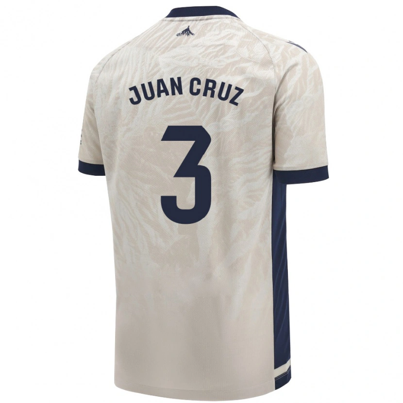 Danxen Enfant Maillot Juan Cruz #3 Gris Clair Tenues Extérieur 2024/25 T-Shirt